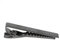 Pince à cravate fine de luxe en acier inoxydable pour homme (noir métallique)