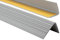 PVC Treppenkantenprofil Selbstklebend Winkelprofil Anti-Rutsch Treppenkante 50x40mm - 0,90m, Grau