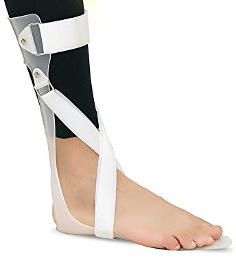 AFO Drop Foot Splint Support - Knöchelschutz Korrekturschiene - Orthesen Knöchel Fußstabilisator (Größe kann herausschneiden),Left,S