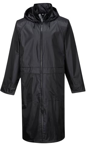 Portwest Manteau de pluie, Couleur: Noir, Taille: XXXL, S438BKRXXXL