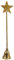 zeitzone Kerzenlöscher Stern Gold Weihnachten Flammenlöscher Dochtlöscher 27cm