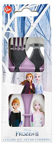 Stor8412497604180Metálico Cubertería 2-Piezas Juego, Congelado Ii La Reina Nieves
