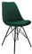 Kick Collection Esszimmerstühl Velvet - Samt - Dunkelgrün - Modern und Hochwertig - Samtstoff und Metall - Erhältlich in vielen Farben