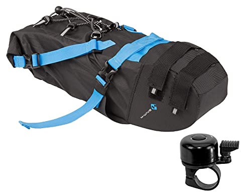 M-Wave Rough Ride Saddle M Satteltasche Schwarz inkl. Fahrradklingel