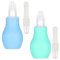 AKlamater 2 Pcs Baby Nasal Aspirator, Baby Nose Sucker Nose Cleaner Babys Nasal Cleaner Mucus Removal for Newborns(Green+Blue)