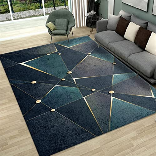 DJHWWD Jugendzimmer Teppich grün Outdoor orientalisch webteppich Moderne Geometrie 200x250cm Spiele Antirutsch