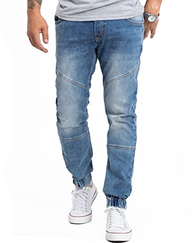 Rock Creek Jeans Herren Hose Tapered Fit Denim M74 | Herrenjeans im Five-Pocket-Stil, lange Jeanshose für Alltag und Freizeit
