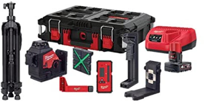 M12 3PLKIT-401P_3PL_Laser gr?n 12V 3 Linien 360? mit Milwaukee Zubeh?r