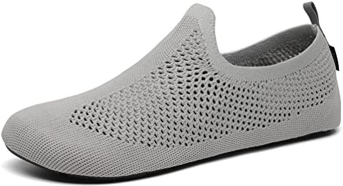SAGUARO Pantofole Uomo Donna Ciabatte Traspiranti Leggere Pantofola per Casa Comode Antiscivolo, Grigio 40/41EU
