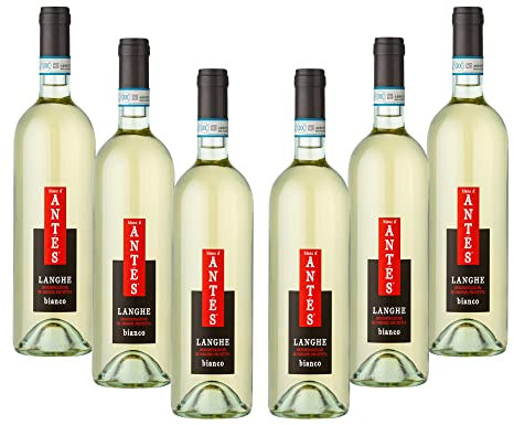 ANTES | Vino Bianco Langhe DOC, Annata 2024, Confezione da 6 Bottiglie da 750 ml