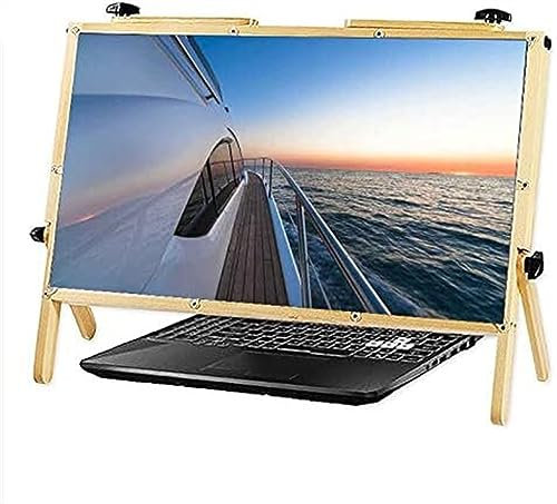 Computer Screen Magnifier For Desktop,22 Inch Anti Blue Light Laptop Screen Protector Holder,3X Magnifying Glass Read