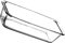 BESTonZON 1 Pc Ustensiles De Cuisson En Verre Trempé Moule à Pain Avec Couvercle Un Verre Non Moule à Pain En Verre Plat à Four En Verre Moules à Pain Grillé Gâteau Blanche Rectangle