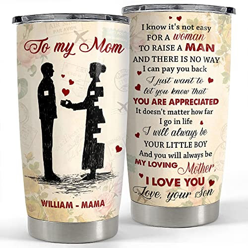 Taza Aislante 590ml Termo Café Acero Inoxidable Vaso Termico Para Mamá Papá Navidad Vaso Personalizado Para Mamá De Hijo