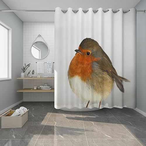 VHomes Tenda da doccia in stile bohémien, tenda da doccia decorativa con fibbia, lavabile in lavatrice a muffe e acqua, formato A1, 220 x 240 cm