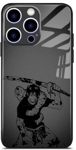 HWLHJJ Toji Fushiguro JJK Silicone TPU Case with Anime Character - Cool Black, Artistic Manga Mobile Phone Case for iPhone 11