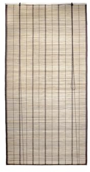 BIANCHERIAWEB Tenda A Rullo Tapparella Bamboo A Caduta Pannello Porta Finestra Modello Oxaka 120x250 Naturale