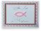 Konfirmationskarte Rosa Fisch