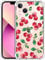 GlamCase for iPhone 13 Mini, iPhone 13 Mini Clear Case - Cherry Watercolor Pattern design Printed Slim Fit Flexible Shockproof Clear Designer Back Case/Cover for iPhone 13 Mini only.