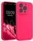 kwmobile Custodia Compatibile con Apple iPhone 15 PRO Cover - Back Case per Smartphone in Silicone TPU - Protezione Gommata - Rosa Shocking