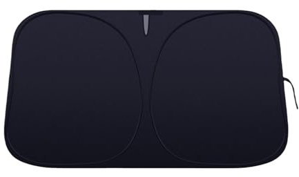 Parasol Coche Delantero para Renault CAPTUR 2015-2018, Parasol Interior Plegable para Parasol Reflectante Accesorios Coche,Black