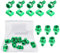 304 Stainless Steel Battery Terminal Nut and Bolt Kit ，Hexagon Machine Screw for ATV Vehicle, Scooter, Motorcycle,Quad Bike M5x14mm 10 Packs (Green)