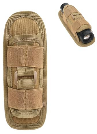 YHZNAGEM Taktische Molle Taschenlampe Holster 360 Grad drehbare Taschenlampe Tasche für Gürtel Taschenlampe Tasche Gürtel Clip