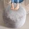 HIGOGOGO Runder gefüllter Pouf Ottomane, Cord-Poufs mit Schaumstoff-Chunk-Füllung, pelziger und flauschiger Pouf Fußhocker Aufbewahrung, Ottomane, 66 x 45,7 cm Boden-Poufs Fußstütze für Wohnzimmer,