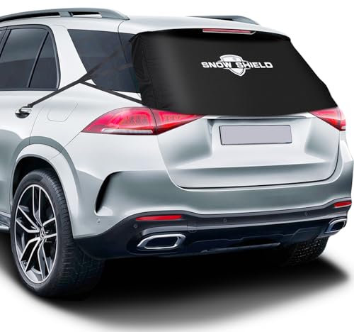 Heckscheibenabdeckung SUV Auto Heckscheibe Scheibenabdeckung Winter mit Magnet, AYAMAYA Auto Eisschutz Frostschutz Abdeckung Anti Schneedecke Scheibenschutz Winterabdeckung 140x68cm