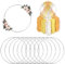 RFYTDCF 12 Stück Deko Ringe zum Aufhängen, Metallringe zum Basteln 20CM Dekoring Metall Silber Drahtringe Floristik Ringe für DIY Floral Hoop Hochzeitskranz Traumfänger