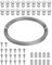 Uniclife Picture Hanging Wire, 30 m x 1 mm, Picture Wire Kit with D-Ring Hangers, Stainless Steel Wires Rope for up to 50 kg, Trellis Wires Cable for Photo Frames and String Lights