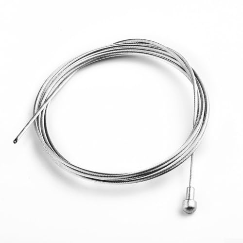 Jeu de câbles de frein et dérailleur pour vélo de 1,5 mm x 1700 mm, frein avant 1,5 mm x 1800 mm, frein arrière 1,2 mm x 2000 mm, changement de vitesse pour VTT et vélo de route (câble de frein de