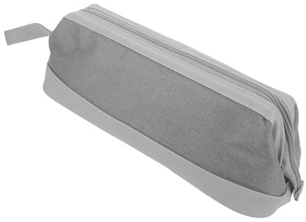 OUNONA Bolsa Organizadora para Planchas y Rizadores de Pelo, Estuche de Viaje Ligero y Portátil, Protección a Prueba de Golpes para Secador, Tamaño Mediano en Color Gris Claro, Adecuado