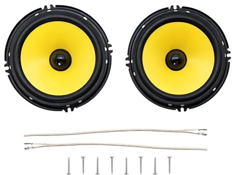 2pcs 6in Coaxial Car Speakers, 2 Way Full Range Frequency Car Audio Speake | 600W Peak Power, Heat Dissipating Voice Coil, 89dB 60Hz-20KHz, Moisture-Proof PP Cone, Universal 6 Fit