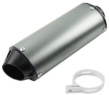 Motorräder Auspuffanlage 28MM 32MM 38MM Für 110 125 150CC Dirt Pit Bike ATV Motorrad Auspuff Escape Moto Endrohr Für YAMAHA Für KAWASAKI (Color : Green38)