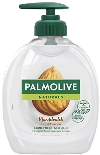 Palmolive Seife Naturals Mandel & Milch 300ml - flüssige Handseife zur sanften Reinigung der Hände
