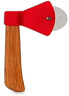 Anik-Shop PIZZAMESSER 21cm in Form Einer Axt Pizzaschneider Pizzaroller Pizza Roller 94