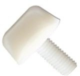 100 Stück Flügelschrauben mit Bund - M5x40 - PA6.6 natur