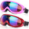 Noorlee, occhiali da sci, confezione da 2, per bambini, ragazzi e ragazze, antivento, con protezione UV 400 e lenti antiriflesso, Rosa multicolore/rosso multicolore.