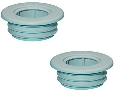 PipeSnug - Waste Pipe Collar and Seal, White 40mm (1 1/2) (Pack of 2)