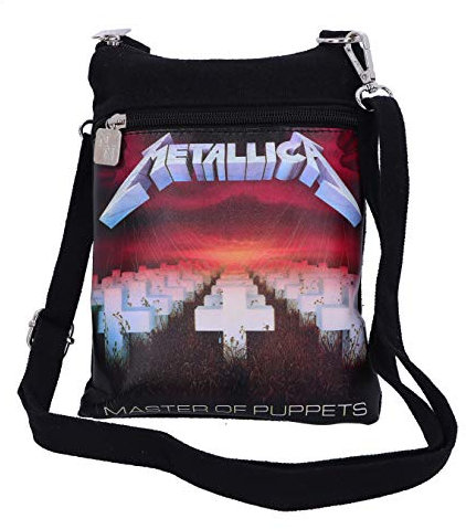 Nemesis Now Officially Licensed Metallica Master of Puppets Shoulder Bag, Metal, Black, 23cm
