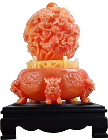 XXXXW Fen Shui Fortune Statue Skulptur Nine Turns Qian Kun Ding Cornucopia Dekoration Wohnzimmer Office Shop Bar Glück Feng Shui Dekoration Sammlerfiguren