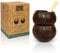 Jungle Culture® Tasses en Coquille de Noix de Coco véritable pour Cocktails et Smoothies • Bols en Noix de Coco et Pailles en Bambou • Tasse en Bois Naturel • Tasses Zéro Déchets • Gobelets à Boire