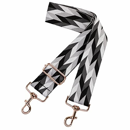 Breiter Schulterriemen, Verstellbarer Ersatz für Taschengurt, Umhängetasche aus Segeltuch mit Mehreren Mustern, Handtaschengürtel für Unisex-Handtaschen, Umhängetaschen(Diamanten)