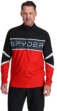 Spyder Herren Premier T-neck Hemd, Volcano, L EU