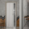 Decorspace - Puerta de fuelle Monica de interior, 83 x 214 cm, de PVC, fabricado en Italia, color blanco y liso