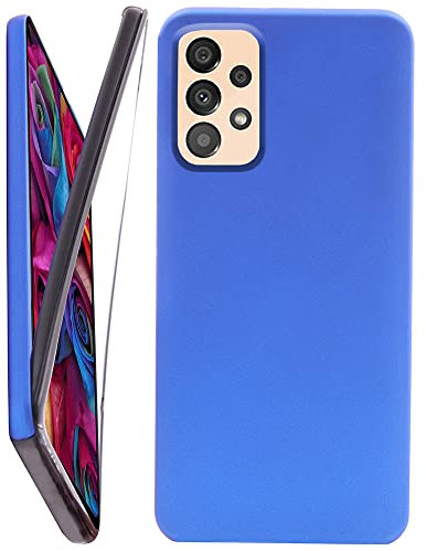 CEKA TECH Coque pour Samsung Galaxy A33 5G, Protection intégrale Avant + arrière en Rigide, Housse Etui Tactile 360 degré – Antichoc, Transparent pour (Samsung A33 5G (6.4 Pouces), Bleu)