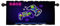 Batmerry Neon Gamer Player Valance Curtains, Gamepad Night Logo in Neon Style Window Treatment Kitchen Valances Multilayer Polyester Blackout for Living Room/Bathroom, 52x18 inches