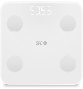 SPC ATENEA FIT 3 - Smarte Körperanalysewaage, Bluetooth | 18 Werte, BMI, Viszeralfett, Muskelmasse, Grundumsatz, bis zu 10 Nutzerprofile, Steuerung über die SPC IoT App