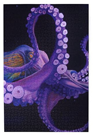 Purple Octopus Puzzles sind geeignet für Erwachsene und Jungen und Mädchen. 1000-teiliges Puzzle