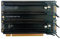 JMT PCI-E 3.0 x16 1 bis 4 Split-Karte Gen3 PCIe-Bifurcation x16 auf x4x4x4x4 Erweiterungskarte 20,2 mm Steckplätze SATA-Netzteilanschluss